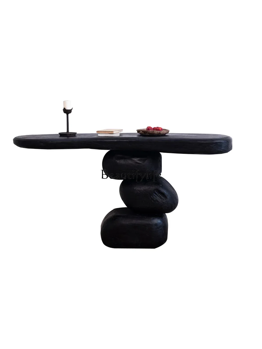 

FGWabi Sandy Wind Входной стол из цельного дерева B & B Art Украшение отеля Креативная сторона