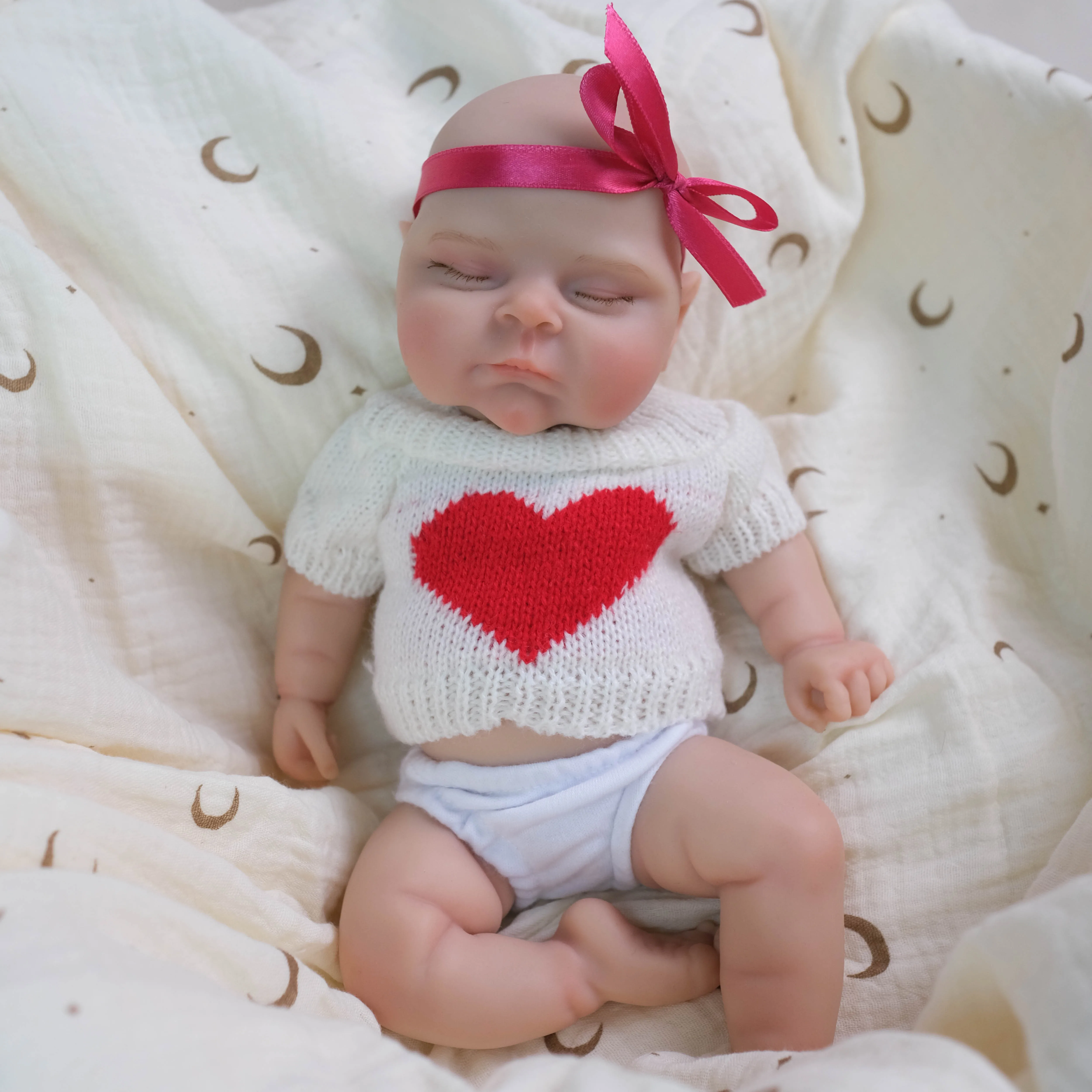 ตุ๊กตาซิลิโคนรีบอร์น NPK ขนาด 12 นิ้ว งานเพ้นท์มือคุณภาพสูง เนื้อซิลิโคนนุ่มพิเศษ ยืดหยุ่น ตุ๊กตาสะสมเหมือนจริง