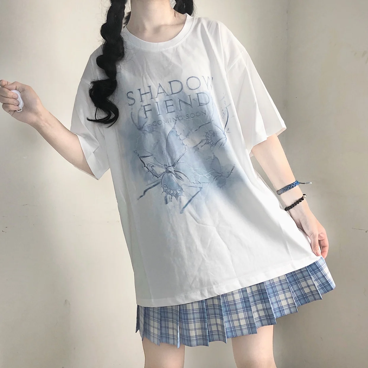 Y2k t-shirt oversize da donna Harajuku allentata lettera di moda Lightning stampata Ulzzang Kawaii femminile manica corta Crop Top t-shirt
