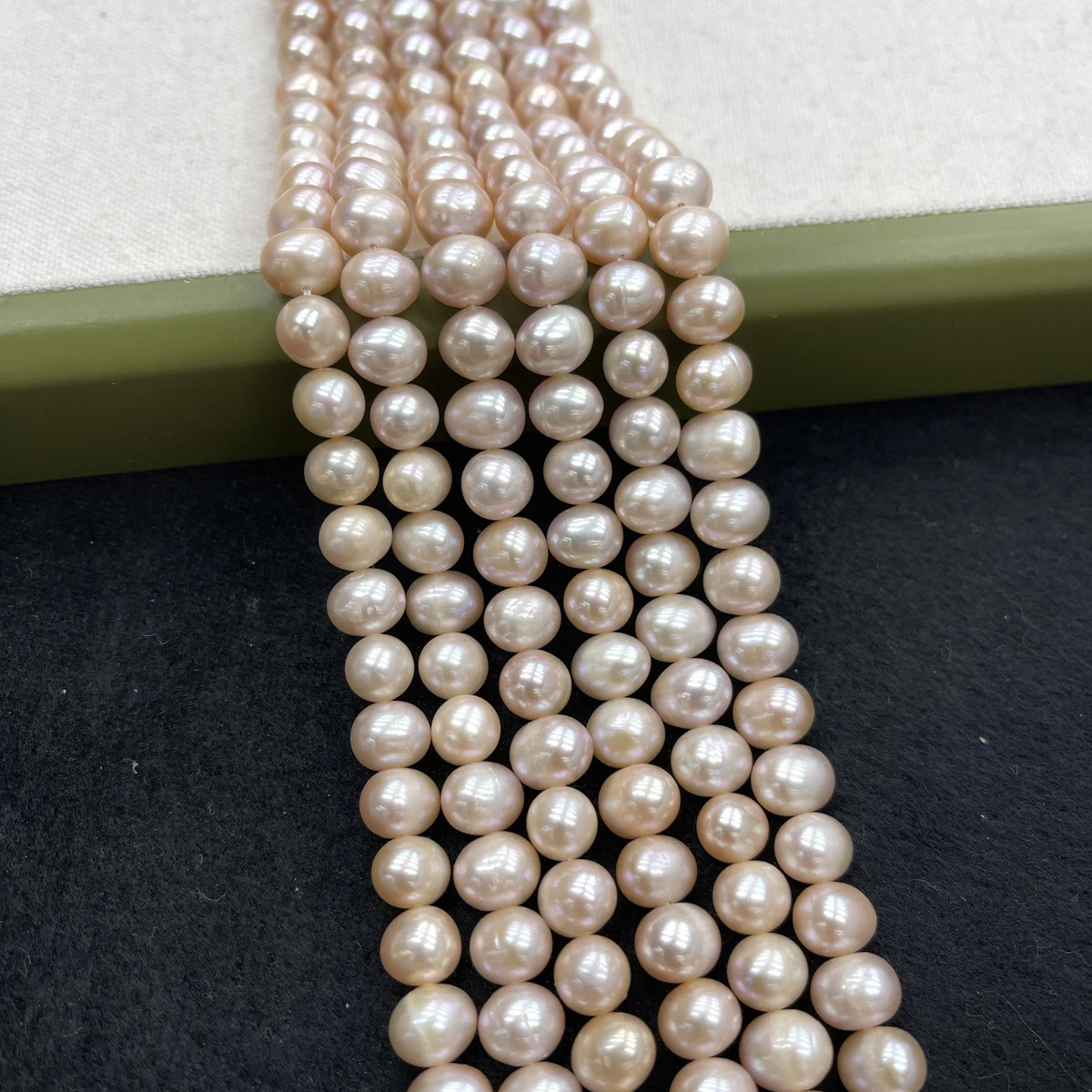 

Natural Freshwater Pearl Purple Oval Pearl 8-9mm For Jewelry Making DIY Necklace Earrings Bracelet Accessory