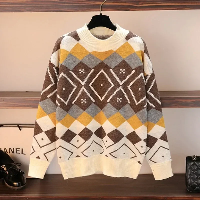 

Пуловер с длинным рукавом, женские вязаные рубашки, осень-зима, женская мода, трикотаж с круглым вырезом, эластичная вязка, повседневные свитера, топы