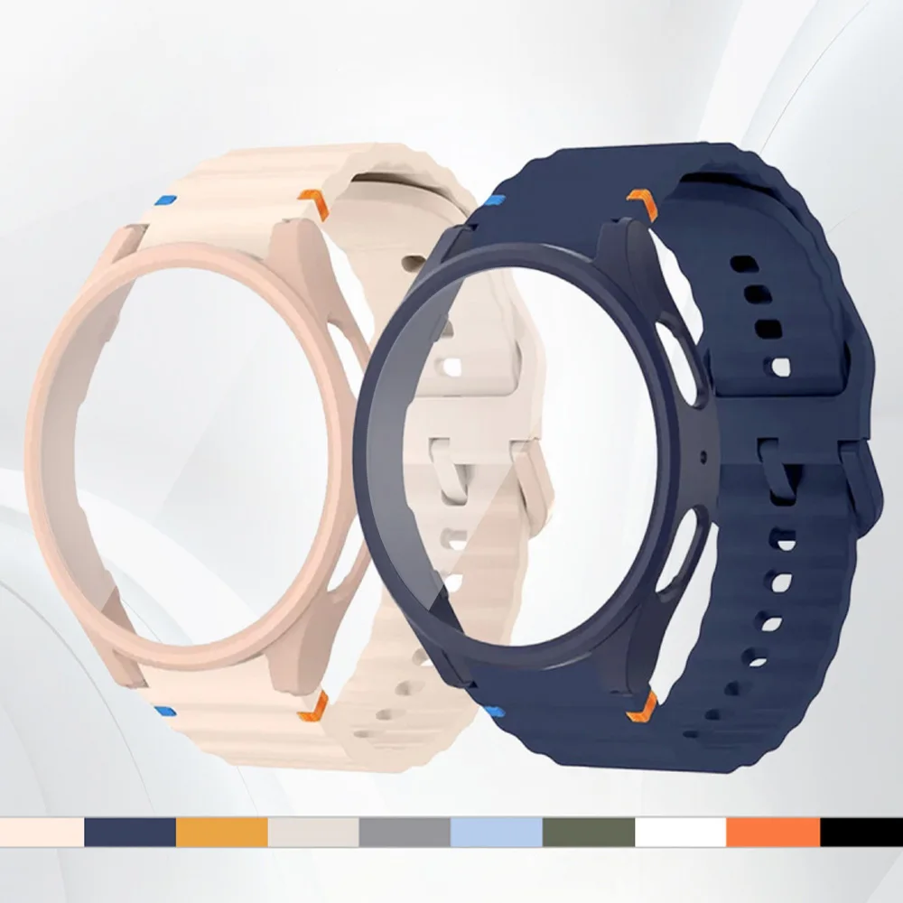 �y�Z�[�����z�����E�F�u�T�C�g�����K���X�P�[�X + �X�g���b�v Samsung Galaxy Watch 7 40mm-44mm �o���h�V���R���u���X���b�g Galaxy watch 6-5-4-FE �p