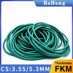 Thickness CS3.55/5.3mm Green FKM Fluorine Rubber O-rings Seals Gasket Washer temperature resistant wear-resistant oring