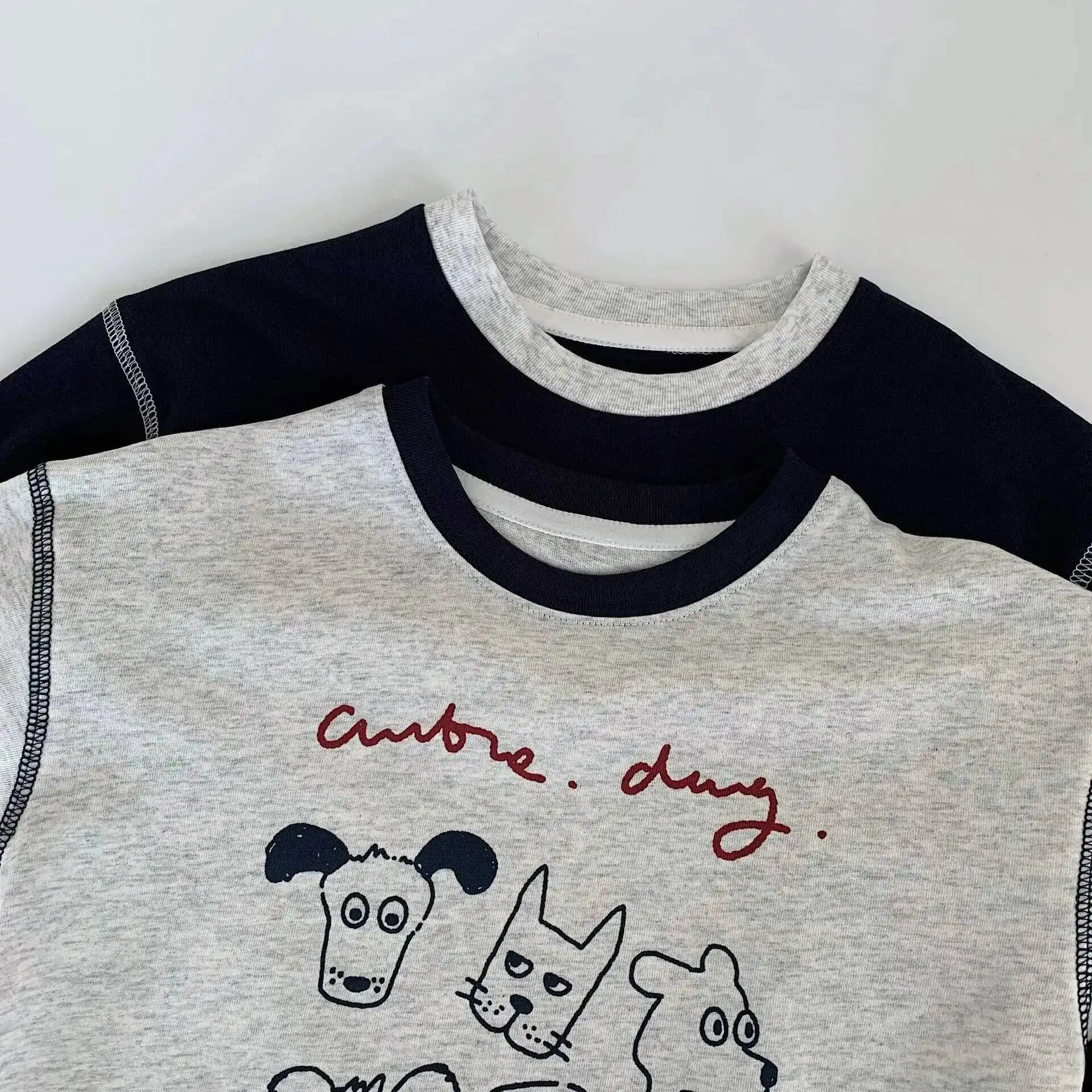 Frühling Herbst Kinder T-Shirts 2-10 Jahre Jungen Mädchen Baumwolle Cartoon Patchwork Langarm T-Shirts Kleinkind Oberteile Kinderkleidung – Detail 6