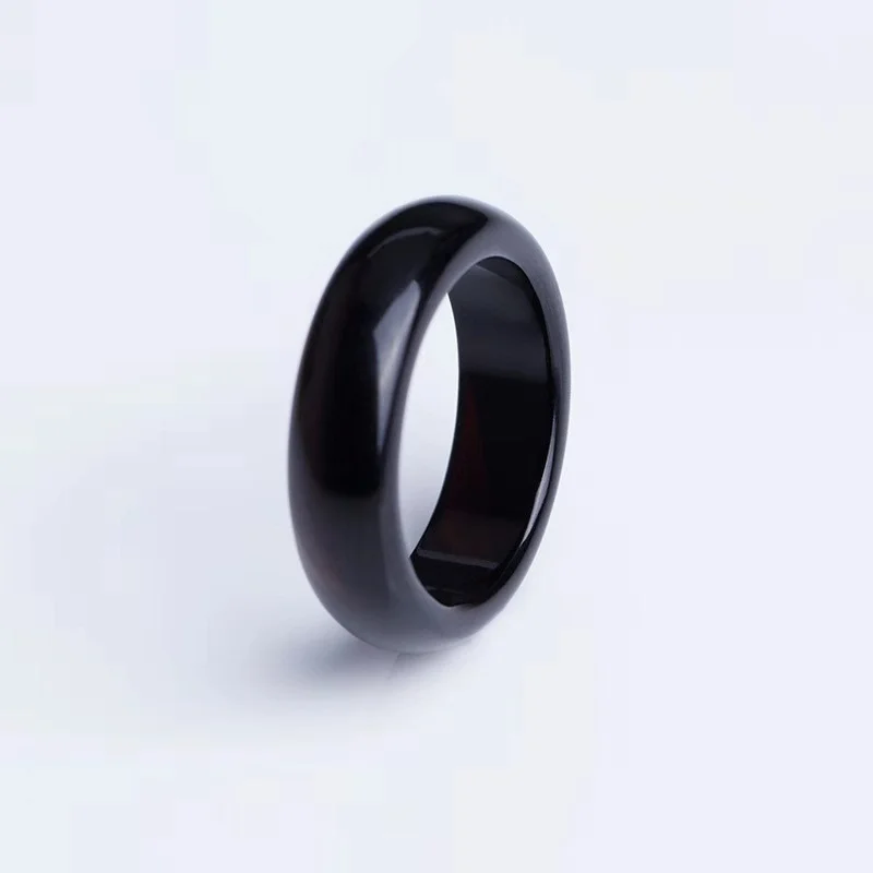 Wholesale Natural Carnelian Hand-carved Rings Fashion Boutique Jewelry Men and Women Red Agate Ring Gift Accessories - view 2