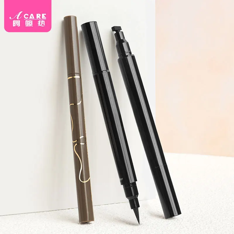 アイライナー A1-アイライナーペンはまつげの下に汚れにくい、自然で滑らかなアイライナーペン、女性用細いヘッド