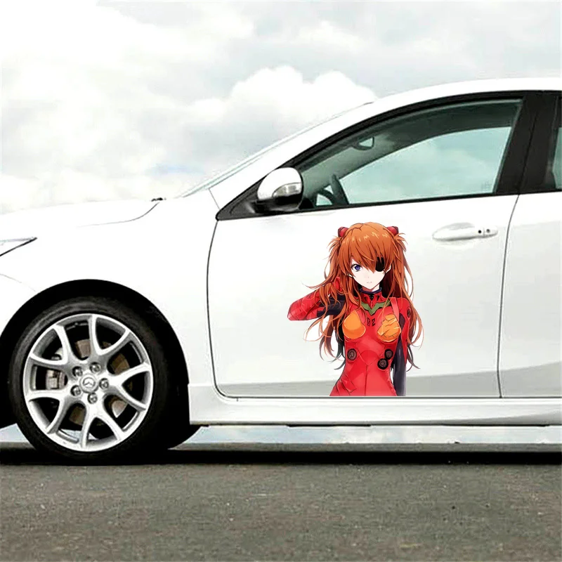 New Century Evangelion: Surrounding Asuka Waterproof Self Adhesive Painting Car, Wall, Computer, Luggage Decoration Stickers
