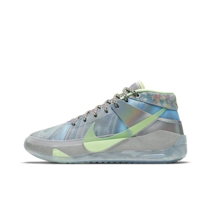 Nike KD 13 'Play For The Future' Mid top Performance Basketball Shoes Men's Ice Blue Green Asian Version CW3157-001