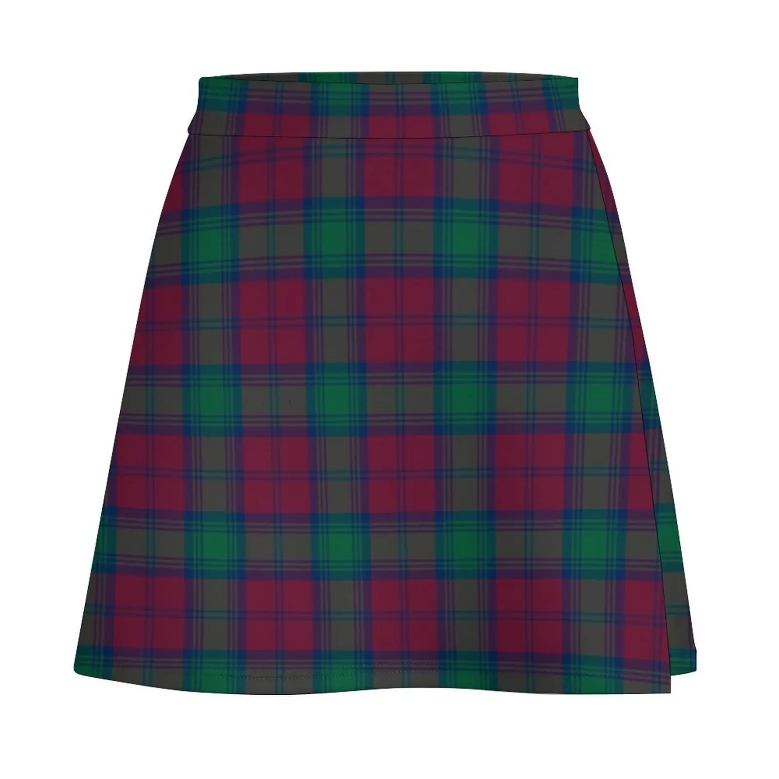 Clan Lindsay Tartan Minirock, kurze Röcke für Damen, Damenbekleidung, Korea, stilvoller Minirock