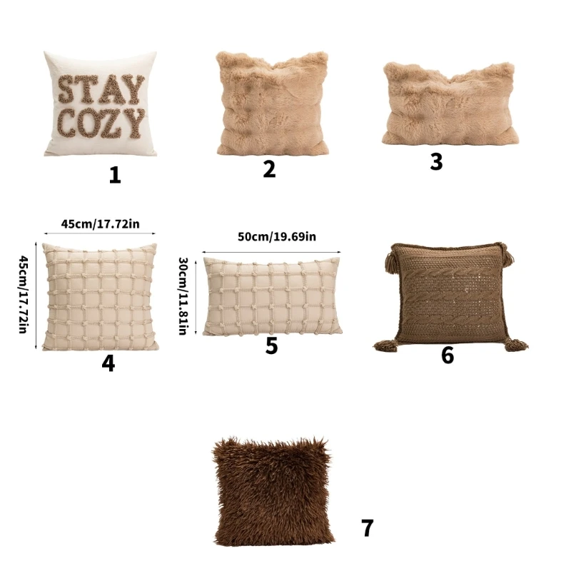 Fundas cojines algodón Funda almohada Funda almohada que mejora los ambientes del dormitorio