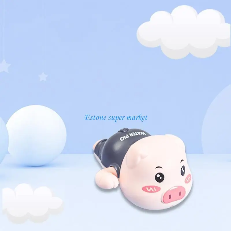 090B Spiaggia giocattolo interattiva per interni per set da gioco Mini barca da bagno galleggiante a forma maialino