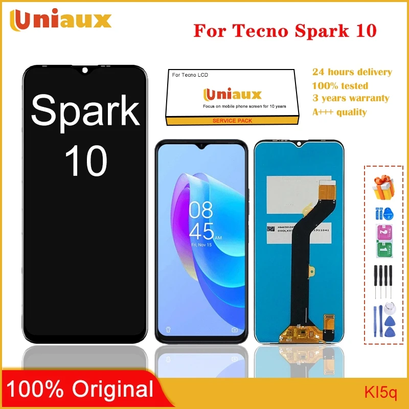 

For Tecno Spark 10 10C KI5K LCD Screen With Touch Screen Digitizer Assembly Display Complete Replacement