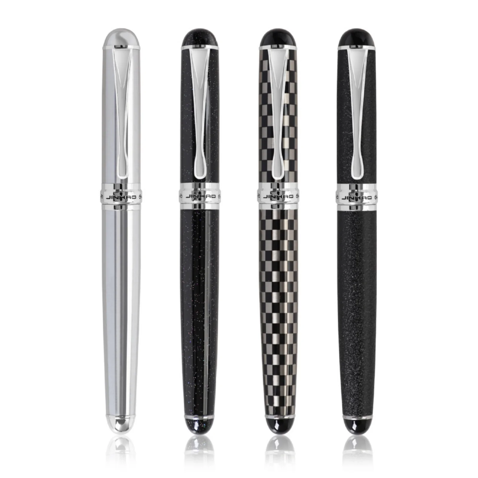 Jinhao-Stylo à bille X750, stylo plume en métal, stylos d'écriture scolaire, plume en acier, stylos de bureau, style classique, haute qualité