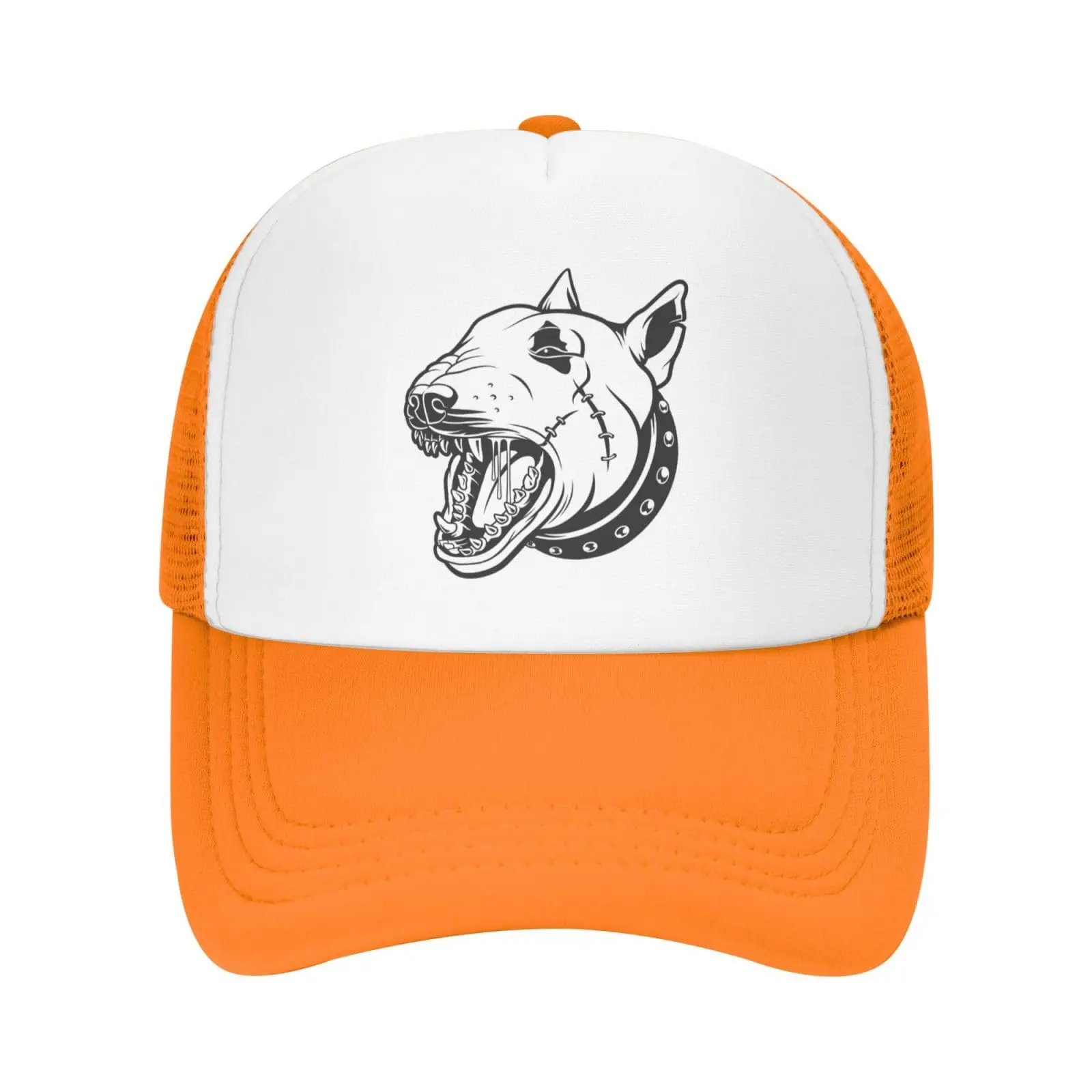 Bull Terrier Mesh Trucker Hat Breathable Baseball Caps for Man Woman Daily Outdoor