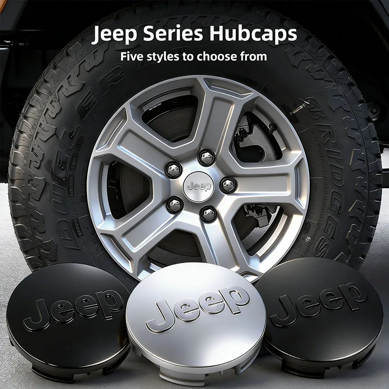 

Металлические колпаки на колесные диски 55/63 мм, защитные центральные колпаки для Jeep Renegade, Compass, Grand Cherokee, Wrangler, Patriot