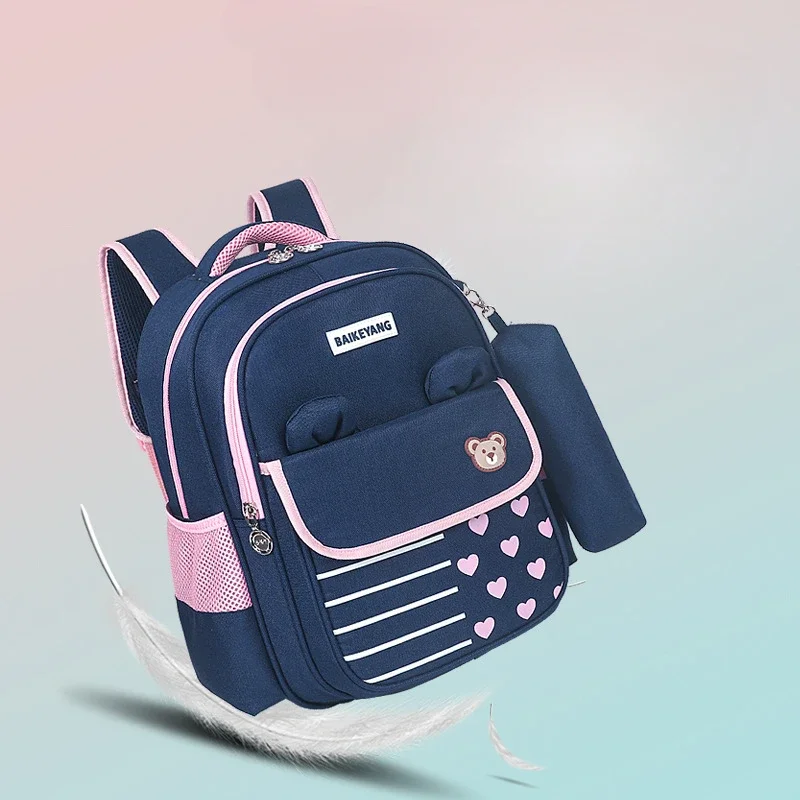 Fun and Cute Children's Schoolbag To Reduce The Load and Protect The Spine Breathable Backpack for Primary School Students