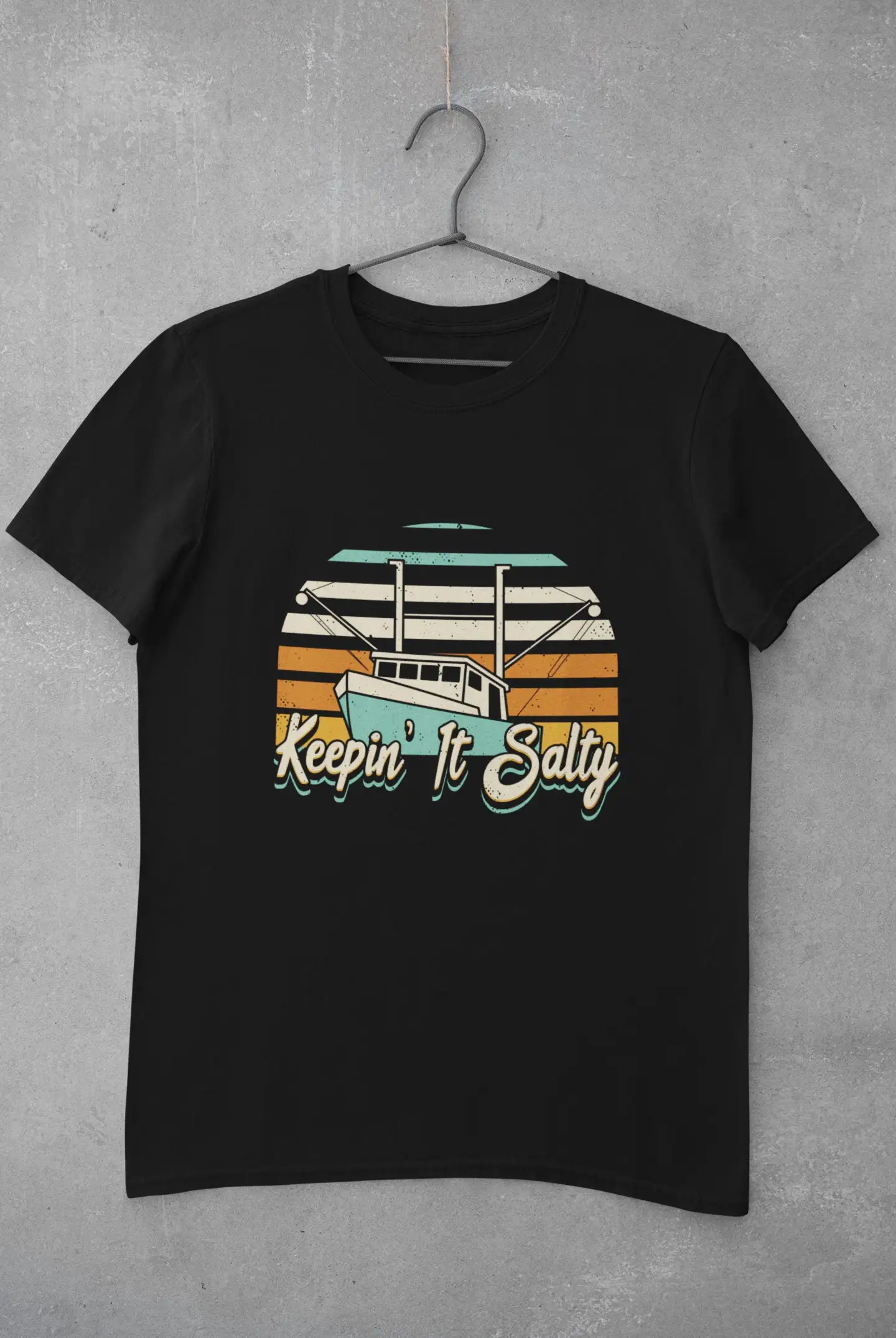 Deep Sea Fishing T Shirt Ocean Fish Tuna Fisherman Keepin' It Salty