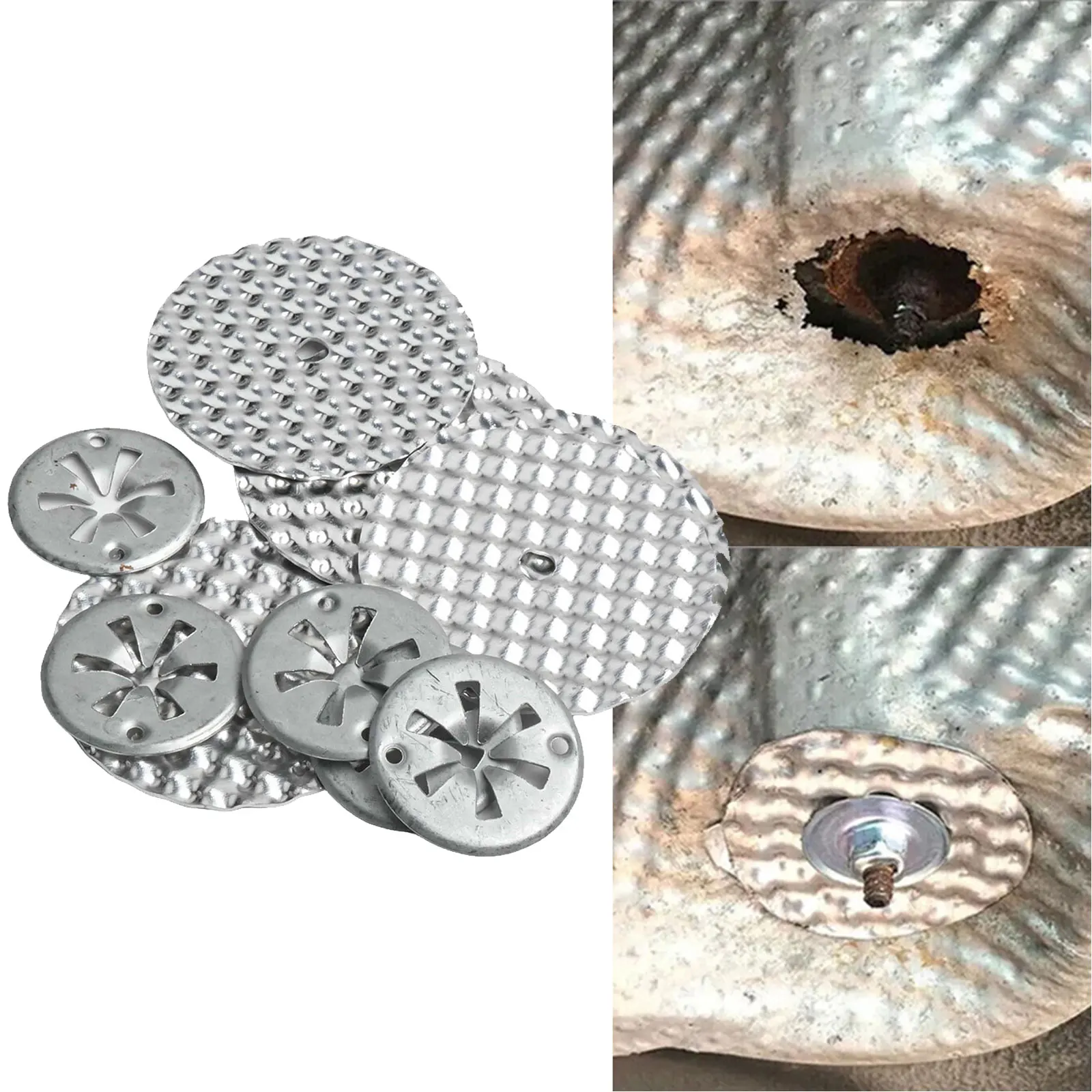 

Heat Shield Repair Kit Repair Sheets With Clamping Washers 6715468 N90335004 N90335006 N90796502 N90796501 Gasket Buckle