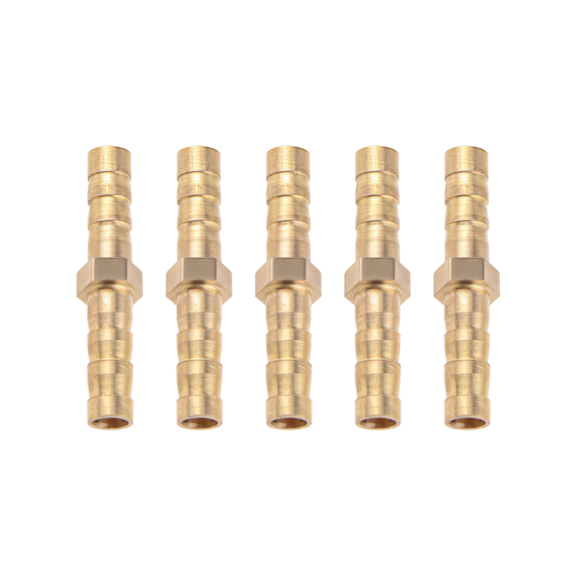 1PC Brass Barb Pipe Fitting 2 Way Straight Connector For 6mm 8mm 10mm 12mm 16mm 19mm Hose Copper Pagoda Water Tube Fittings