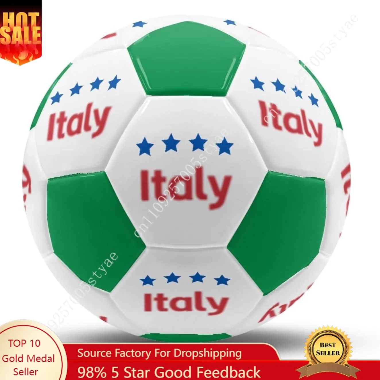 

Italy Flag Soccer Ball Leather Football Lightweight Sport Equipment Durable Soccer Balls for Indoor Outdoor Match Trainin