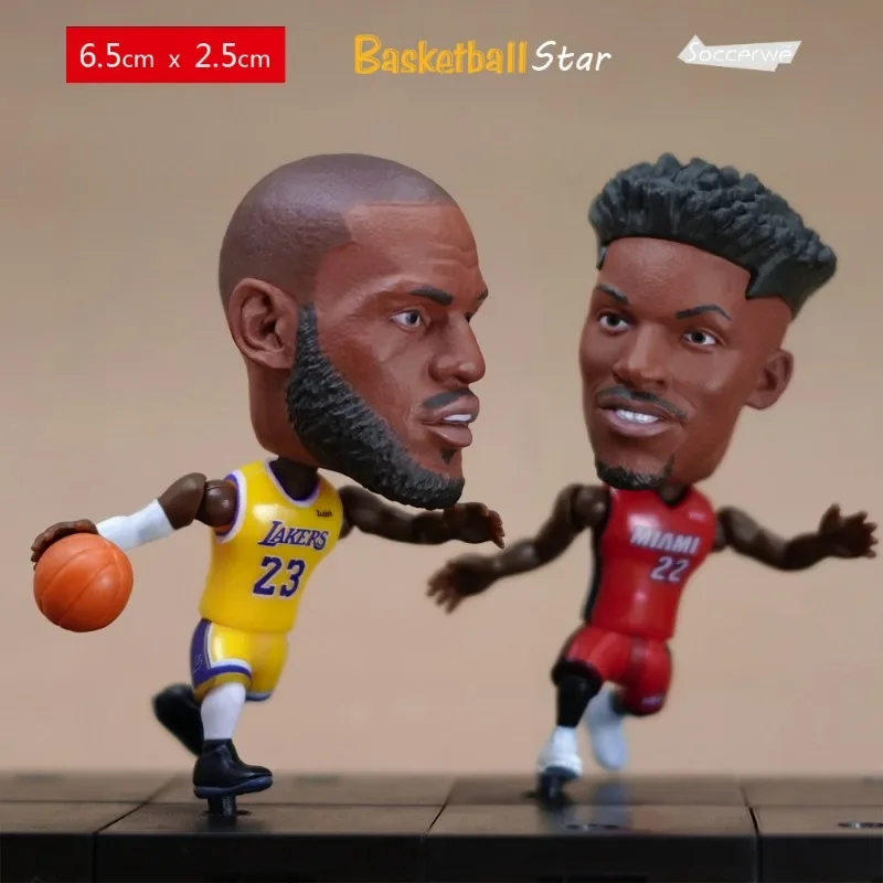 Lakers James Kobe Curry Irving Harden Durant McGrady star figure NBA doll model ornament