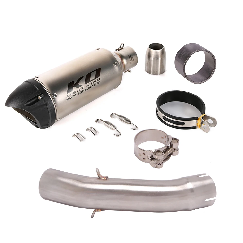 

Motorcycle Modified Exhaust System Mid Link Pipe DB Killer For Super Duke 125 250 390 RC390 2021-2023 125 250 390 ADV 2020-20023