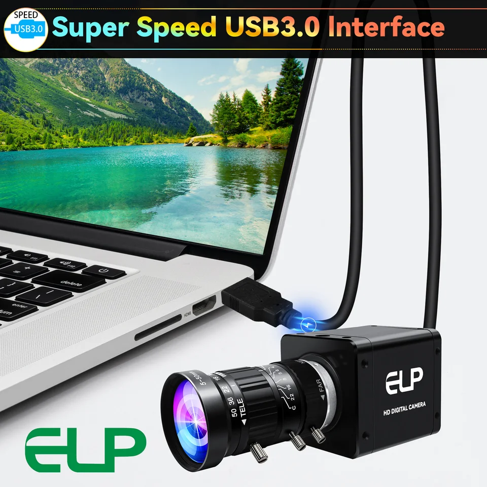 ELP 4K 60FPS HDMI USB3.0 Webcam IMX678 Sensor 10X Zoom CS