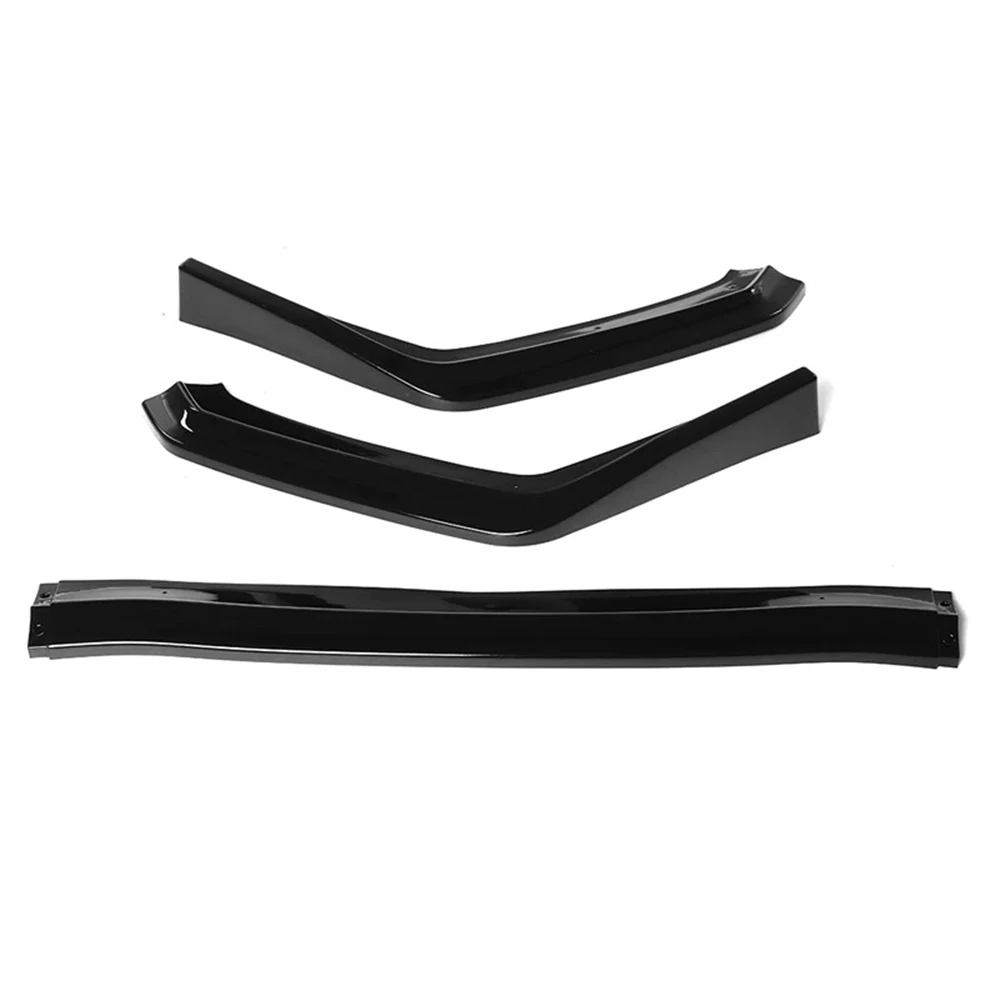 3Pcs Car Front Bumper Spoiler Lip Guard Lowetr Splitter Diffuser Bumper Body Kit For Subaru WRX STI 2015 2016 2017 2018 2019