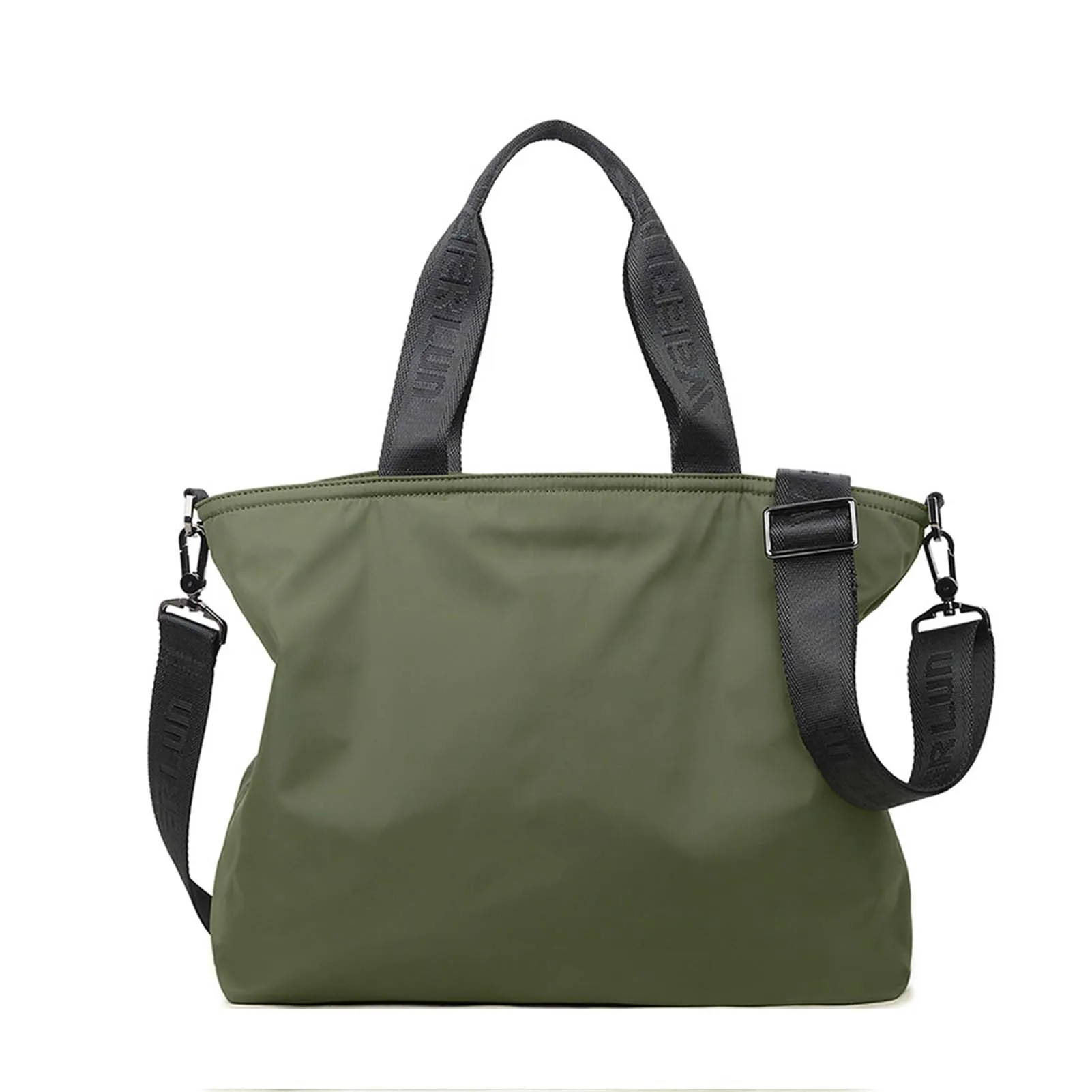 

Manillas Decmano Anchas Negras Large Green/Black Wide Handle Handbag Wear-Resistant Waterproof Daily Bag For Business Trip Work