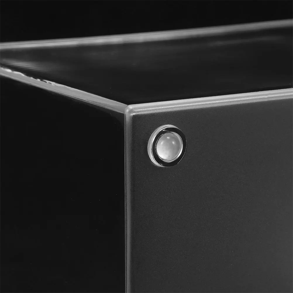 2pcs 1.8L Small Fish Tank Transparent Desktop Aquarium For Betta Fish Easy Maintenance Mini Rimless Habitat Home Office Decor