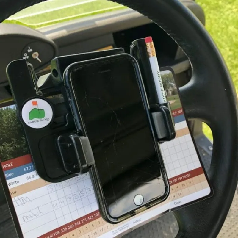 

Shock Absorption Anti Vibration Golf Cart Steering Wheel Phone Holder Stable Anti Shake Car Navigation Mobile Phone Bracket