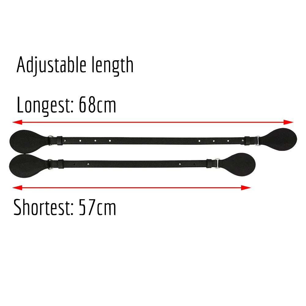 بيع التخليص ثنائي الاتجاه قابل للتعديل طول حزام جلد مسطح مقبض ل Obag سلة دلو مدينة شيك المرأة حقيبة يد O حقيبة #3