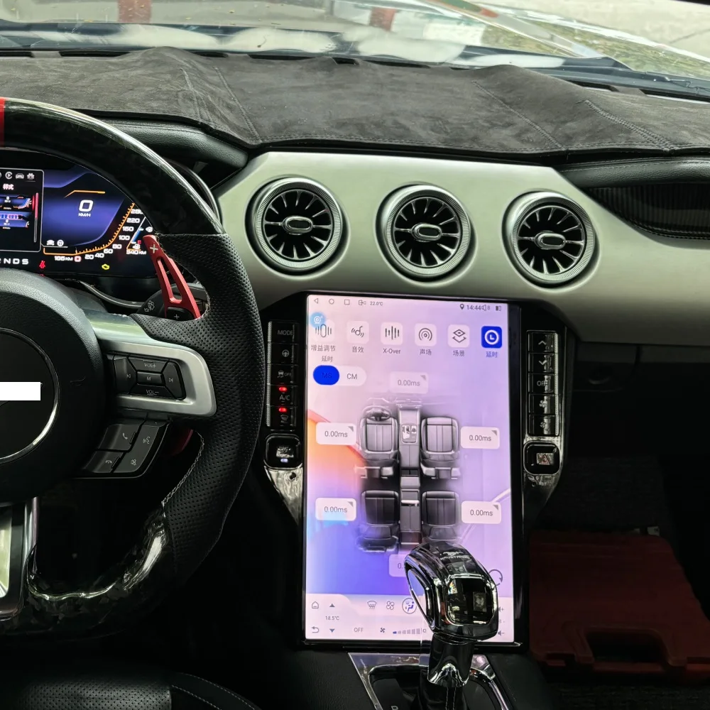 

14.5'' Tesla Style Android Car Radio for Ford Mustang GT 2015 - 2021 Multimedia DVD Player Auto Stereo GPS Navigation Head Unit