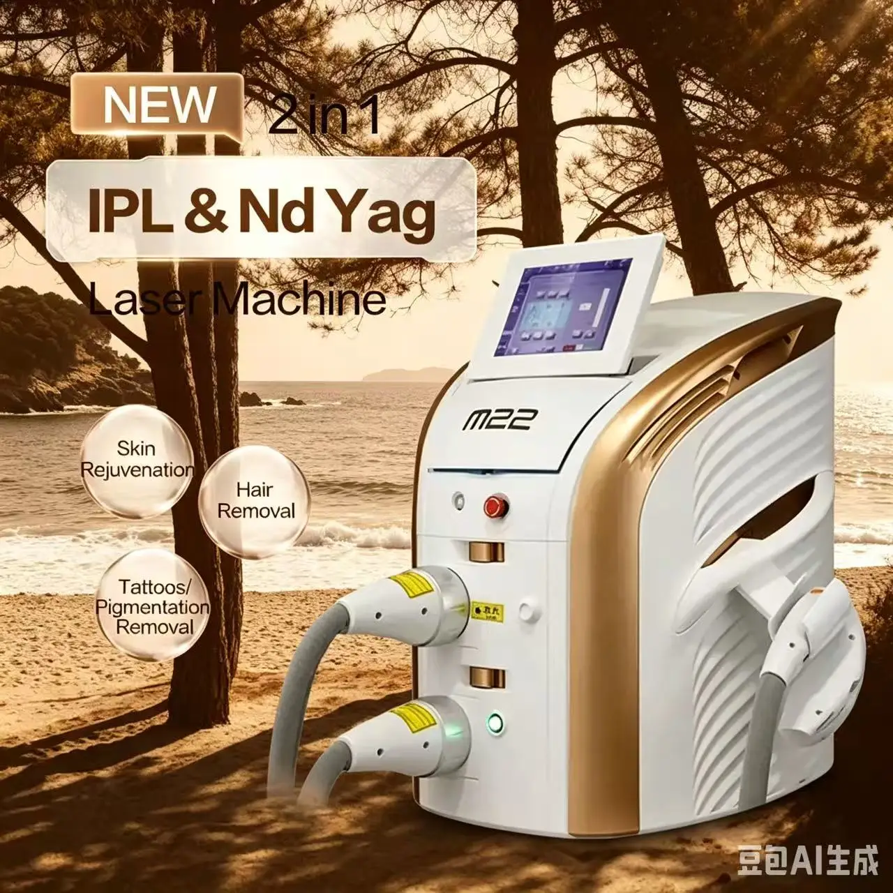 M22 Lumenis Photon IPL OPT Skin Rejuvenation Machine 6 Filters For Multifunction Facial Whiting Acne Treatment Device
