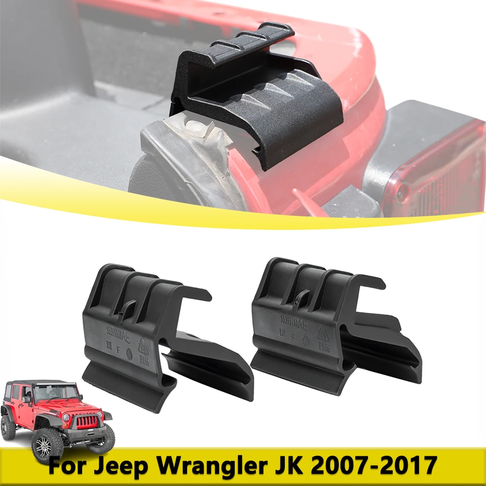 

Мягкий верхний задний фиксатор крыши багажника, фиксированный кронштейн для Jeep Wrangler JK 2007-2017, автомобильные детали, аксессуары 55395760AE 55395761AE