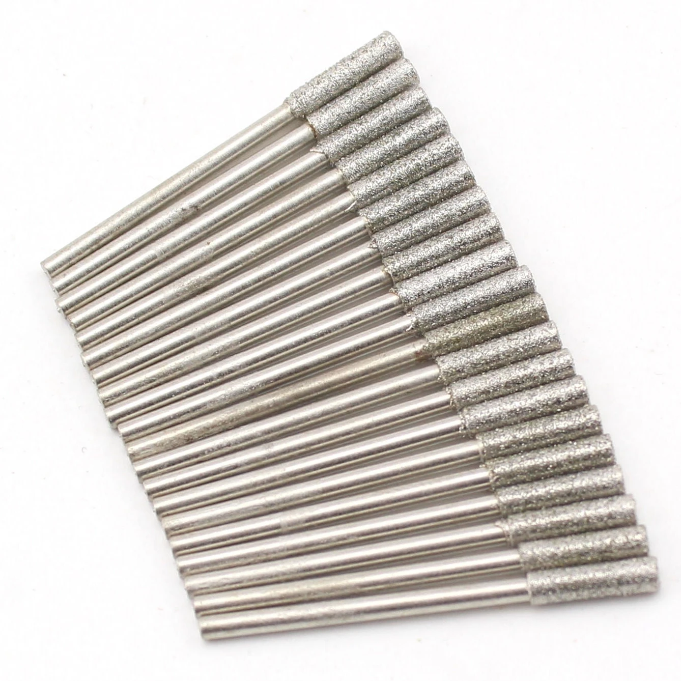 

30 шт. 2,5-8 мм алмазные сверла цилиндрические шлифовальные кольцевые пилы для стеклянного камня ювелирные изделия резьба гранильные инструменты 2,35 мм хвостовик