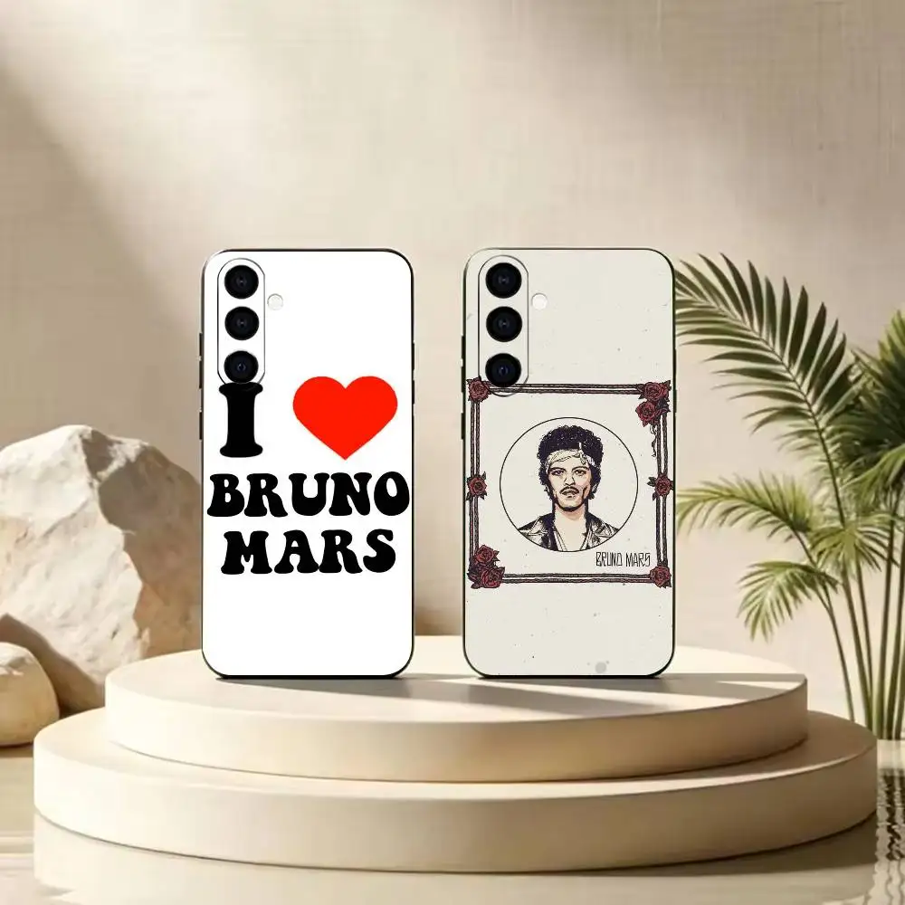 B-Bruno Mars The Romantic   Black Soft Silicone Phone Case For Samsung Galaxy A71 A72 A73 A51 & Other Related Models