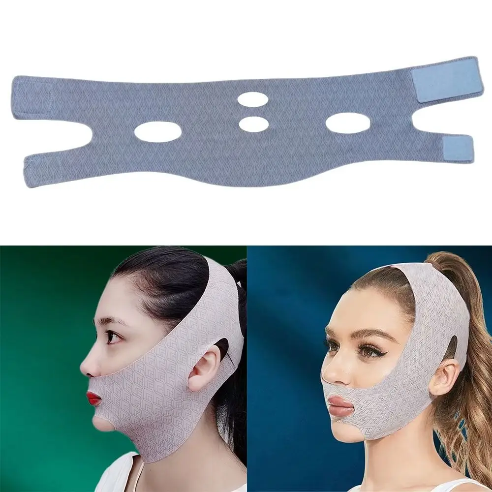 Maschera per il sonno per scolpire il viso regolabile cura della pelle cinturino dimagrante maschera per modellare la linea V maschera per rassodare il sollevamento traspirante donna