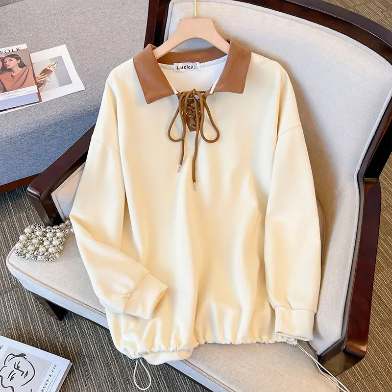 プラスサイズ痩身ロングスリーブパーカーカバーストール秋新作韓国風ゆったりフィット快適通気性レディーススウェット