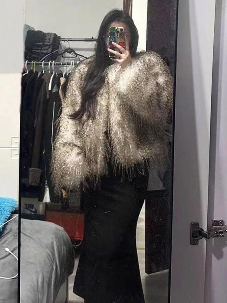 Zadorin designer de luxo mulher roupas peludo fofo casaco de pele do falso mulher jaqueta de pele de inverno colete de pele do falso topo mujer vestes femmes