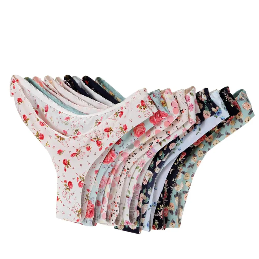 

Flower Lace Thong Women Sexy Underwear Invisible Soft Low Waist G String Mirco Bikini Girls Panties T Panty String Femme ﻿new