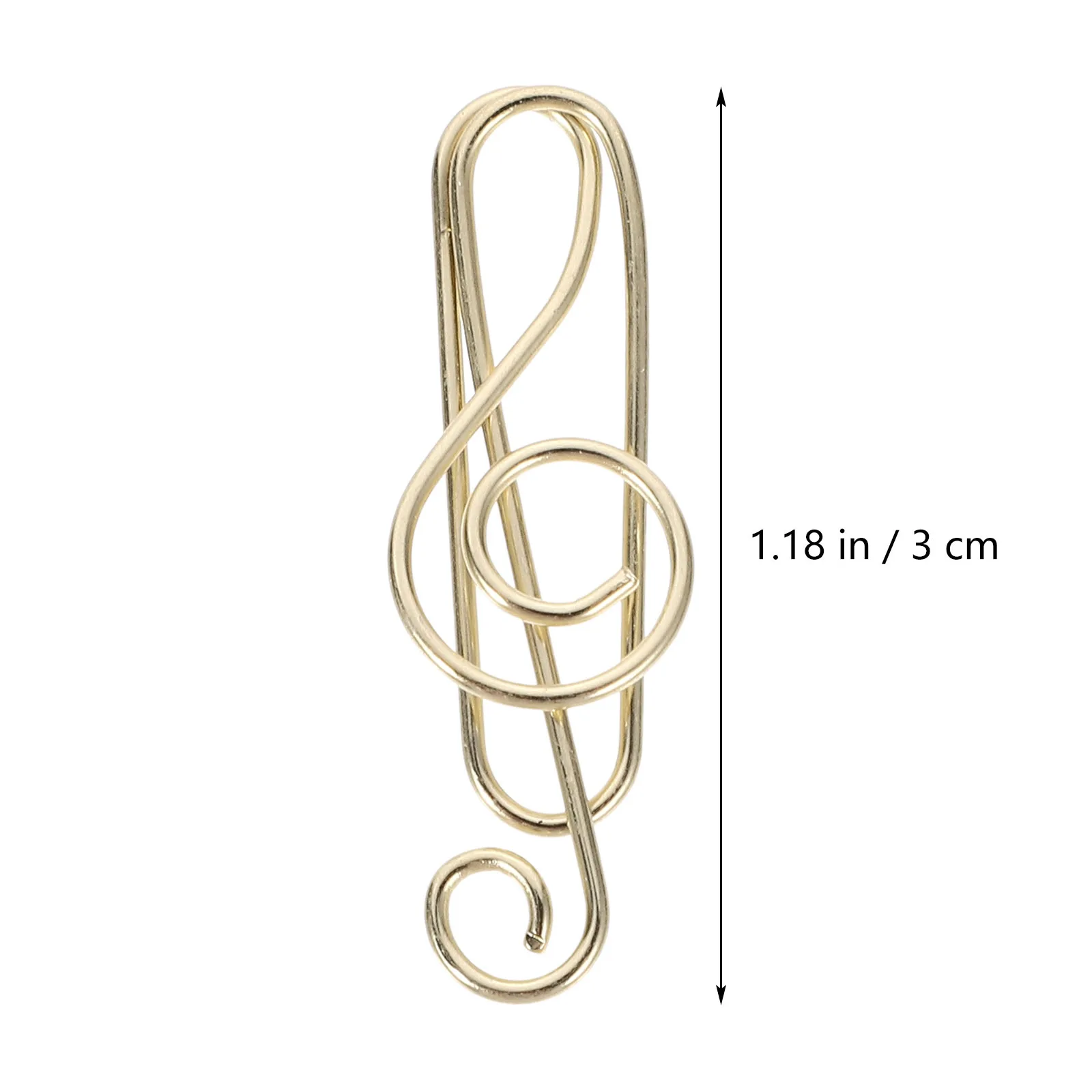 50Pcs Musical Note Paper Clips Heavy Duty Metal Bookmarks for Files Documents Scrapbooks Calendars Office Organization Tools