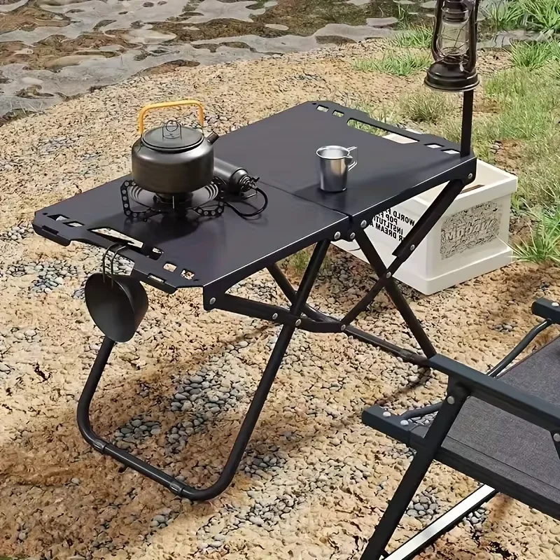 Lightweight Folding Picnic Table, Camping Folding Table for Practical Use Outdoors, Space-Saving Design, High Load Capacity