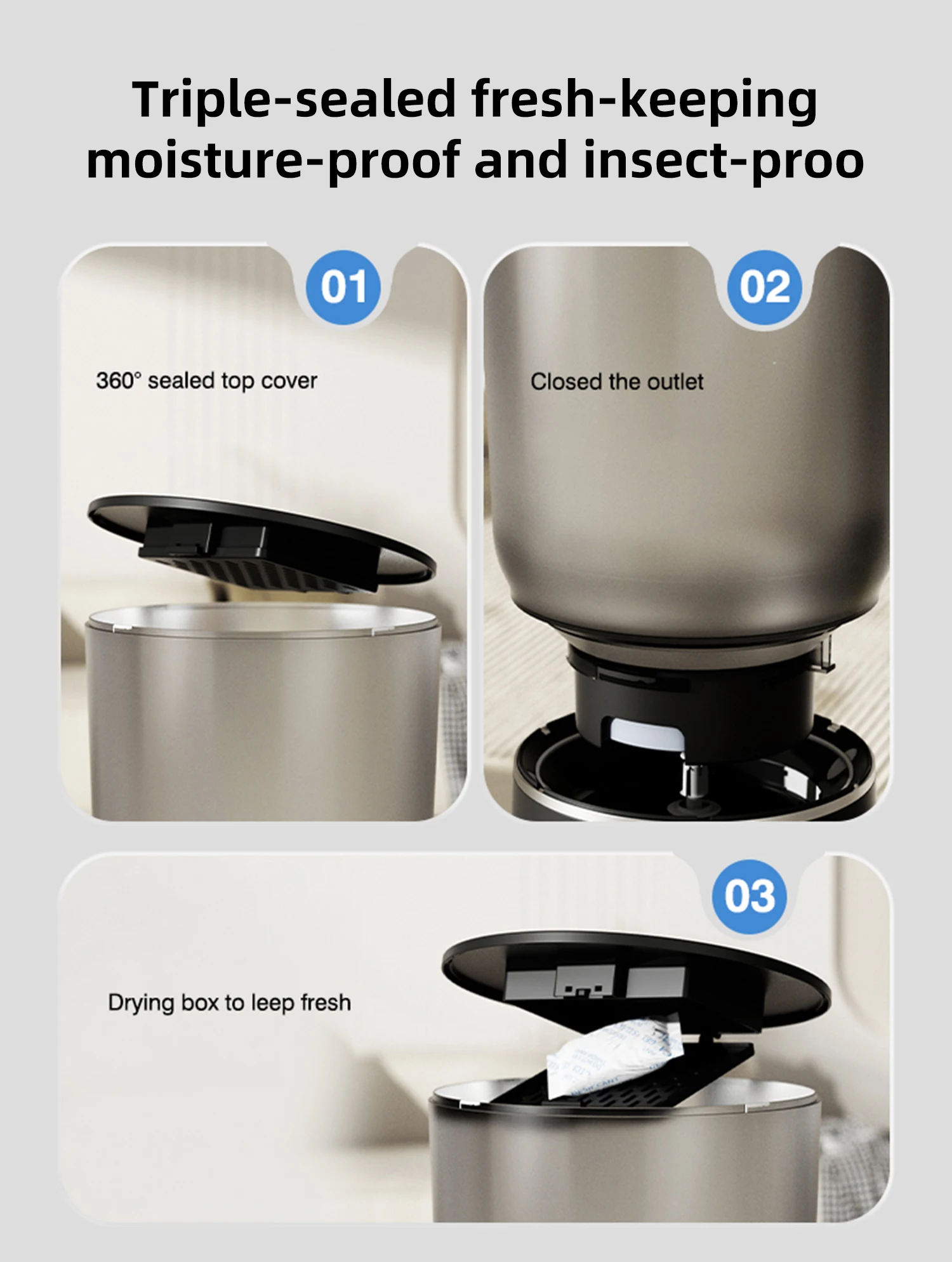 Modern fashion design smart app-controlled automatic pet feeder with Wi-Fi