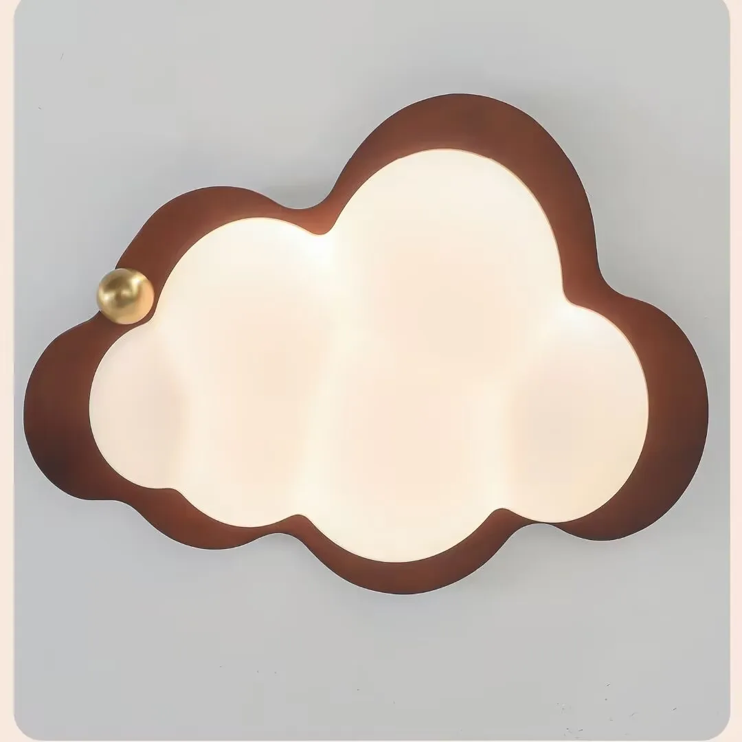 Retro minimalist cloud shaped ceiling lamp, living room decorative lamp