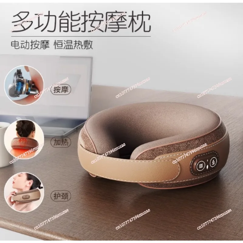 

U-образный стимулятор kussen USB oplaadbare Verwarmde Shiatsu-massage Nekbrancard Cervicale tractie Ontspanning Orthopedisch