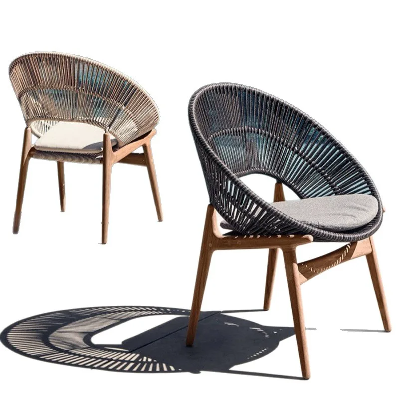 

Outdoor leisure teak sofa terrace coffee table combination