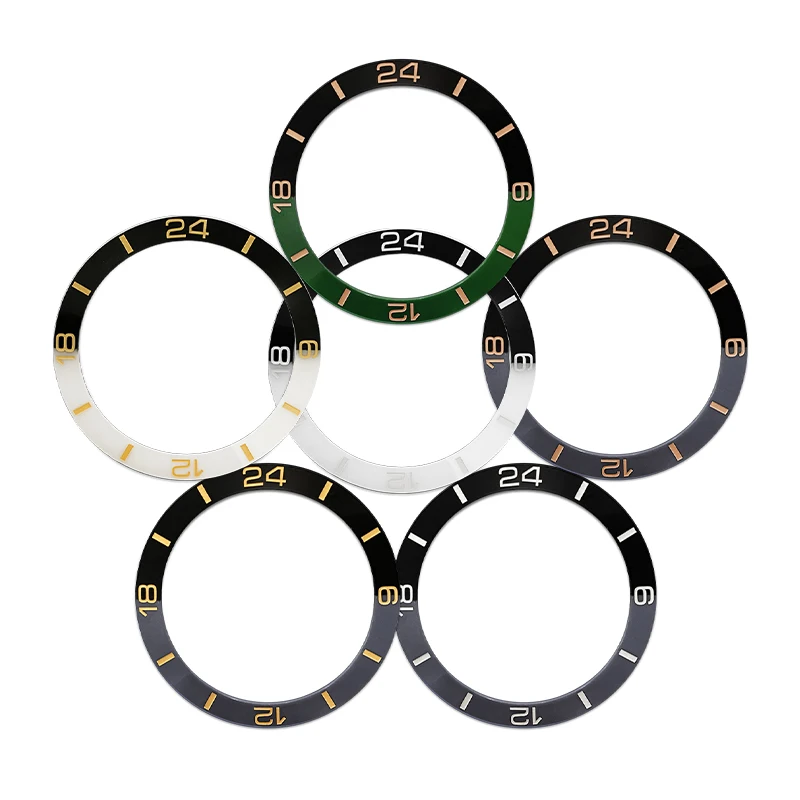 

NH35 Case Ring 38mm Sloped Ceramic Bezel Insert Ring Fits for SKX007 SKX009 SUB GMT Case NH35 NH36 Watch Repair Replace Parts