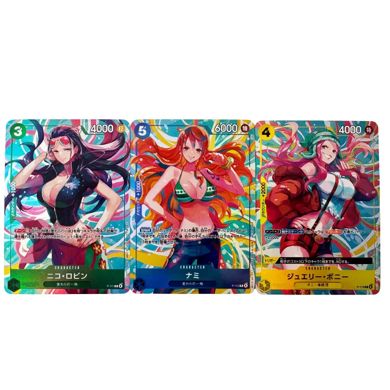 Anime Card One Piece OPCG Replica Nika Luffy Four Emperors Shanks Teach Buggy Zoro Sanji Nami Ace Game Anime Collection Cards view 6