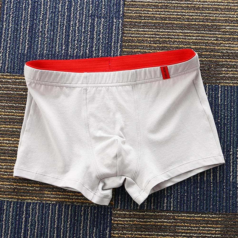 

Men's Boxer Shorts Comfortable Breathable Elastic Material Suitable for All Seasons Daily Wear Solid Pattern Design